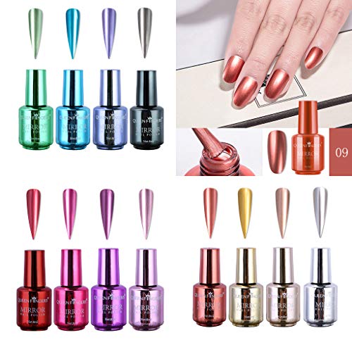 Ymibull UV Gel Polish Set - Soak Off Nail Luminous Art Topcoat & Base Coat (A175) for Long-Lasting Manicures at Home or Salon