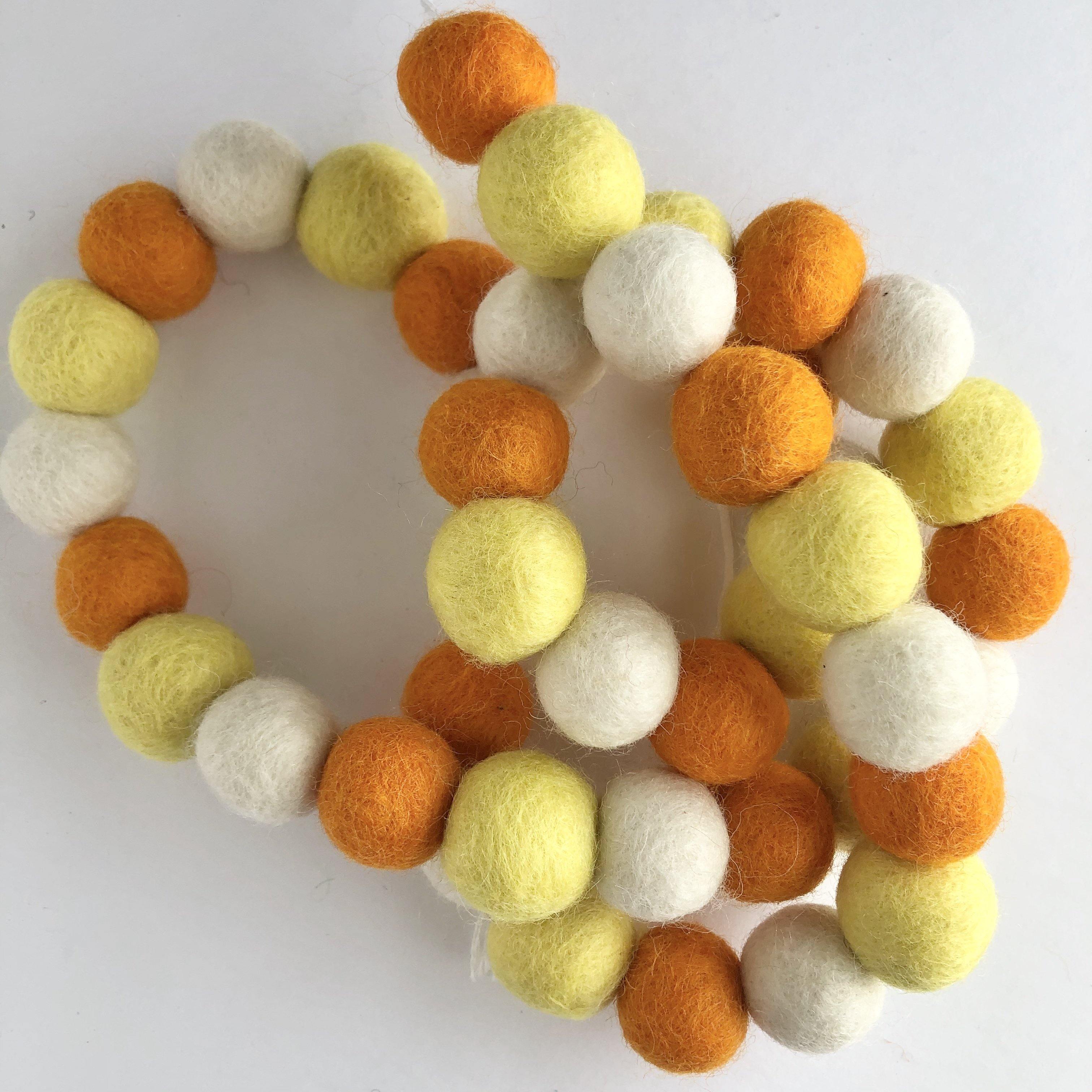 Halloween Candy Corn Garland Decor - Festive Orange, Yellow & White Fall Party Decorations for Home, Classroom & Outdoor Decor