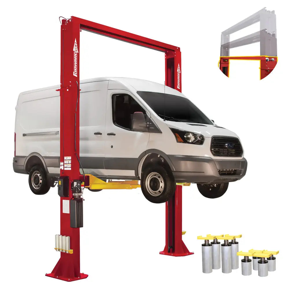 Forward DP15 15K Heavy Duty Two Post Lift - Professional Auto Repair Shop Car Hoist for Trucks & SUVs - Perfect for Vehicle Maintenance, Tire Changes & Brake Services