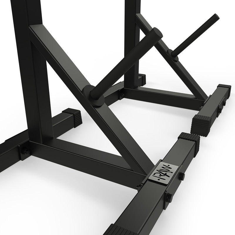 Adjustable Squat Stand for Home Gym - Heavy Duty Power Rack for Weightlifting & Strength Training - Perfect for Squats, Bench Press & Deadlifts in Garage or Basement Workouts