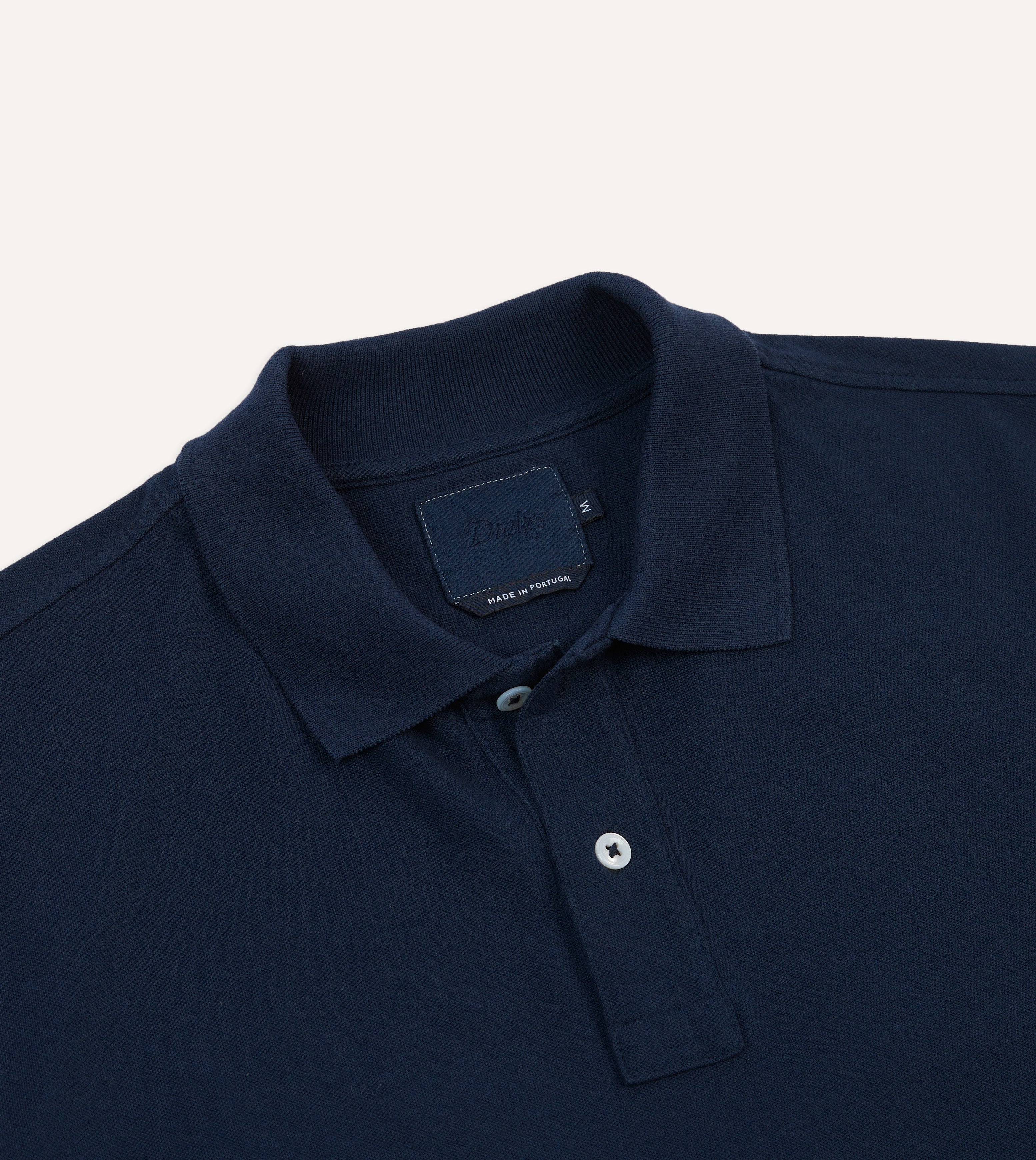 Premium Dark Navy Piqué Cotton Polo Shirt for Men - Breathable & Comfortable Casual Wear for Golf, Office & Outdoor Activities