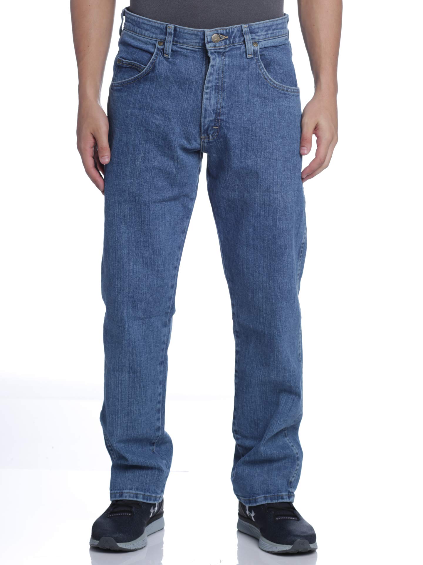 Wrangler Men's Straight Fit Jeans - Classic Denim Pants for Casual & Work Wear | Comfortable & Durable for Everyday Use
