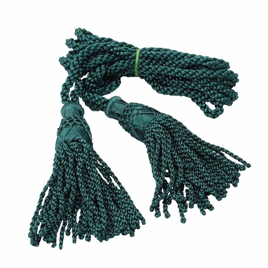 Premium Green Silk Bagpipe Cord - Durable & Elegant for Scottish Highland Bagpipes, Perfect for Performances & Traditional Events