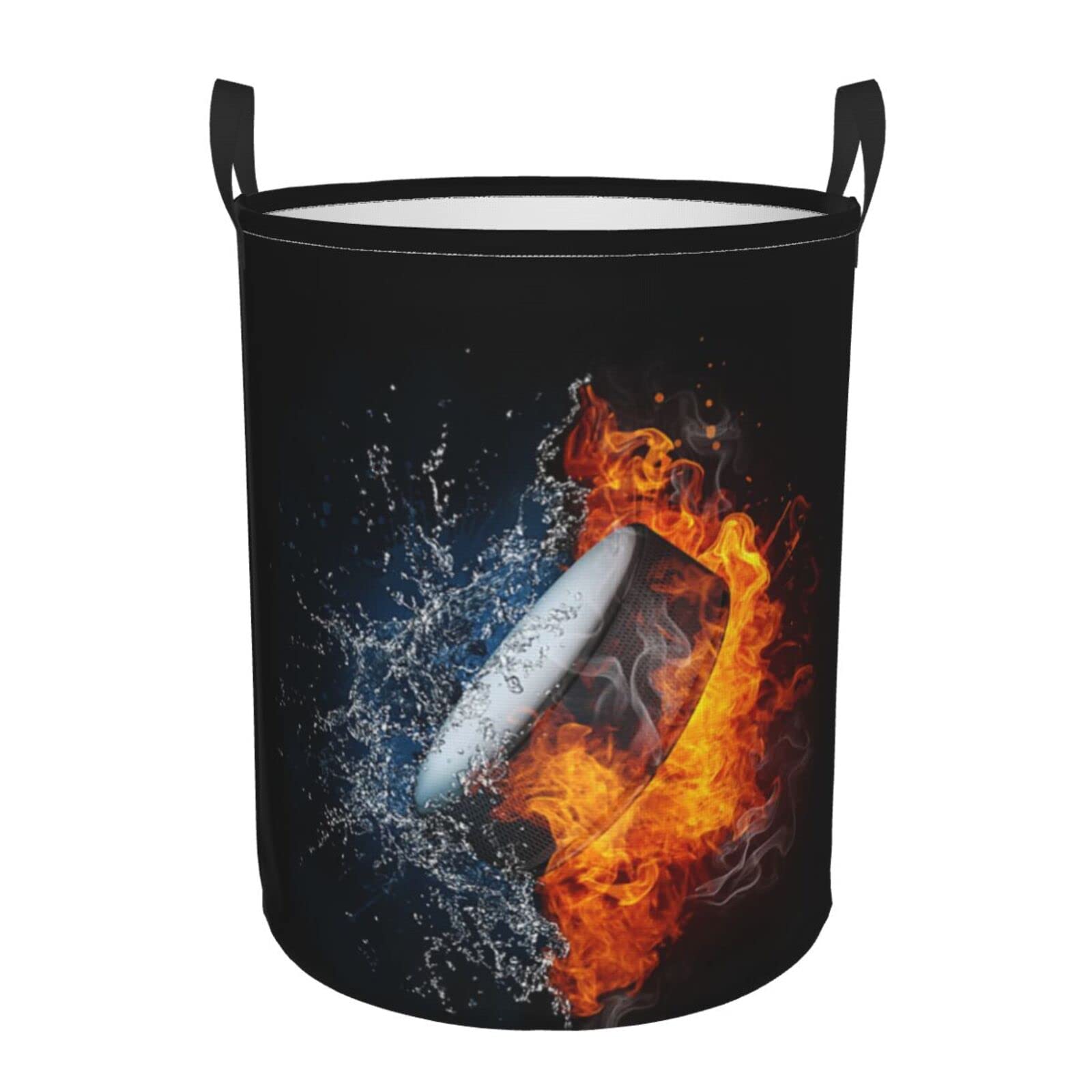 YINSING Collapsible Laundry Basket with Handle - Waterproof Fabric Storage Hamper for Clothes, Toys & Bathroom Organization - Portable Foldable Bin for Home, Dorm & Travel (Small Size) - Perfect for Laundry Room, Bedroom & Closet Storage