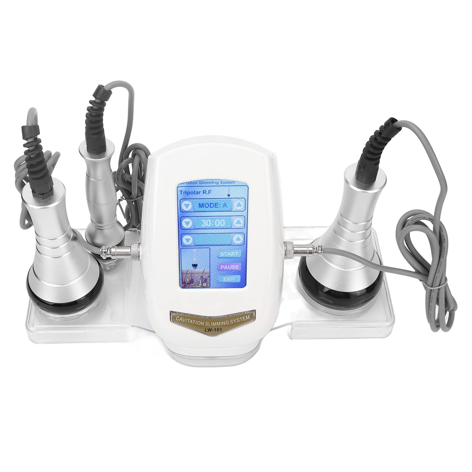 RF Body Slimming Machine - 40Khz Ultrasonic Fat Reduction & Skin Tightening Device for Neck & Body, Promotes Collagen Production, UK Plug - Home Spa & Professional Beauty Salon Use