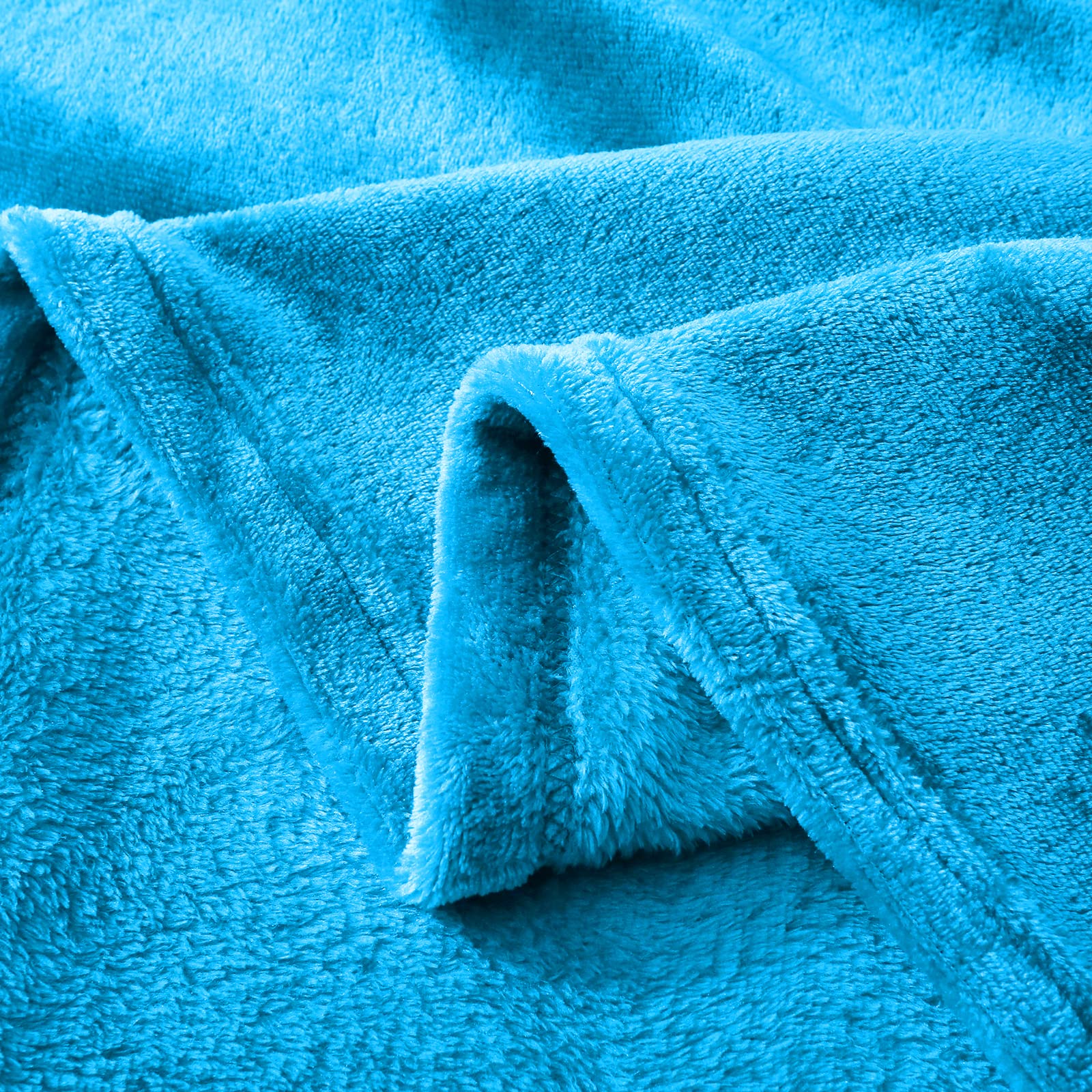Hannah Linen Fleece Throw Blankets - Ultra Soft Plush Blanket for Couch, Sofa & Bed - Lightweight Warm Microfiber Fleece Blanket (50