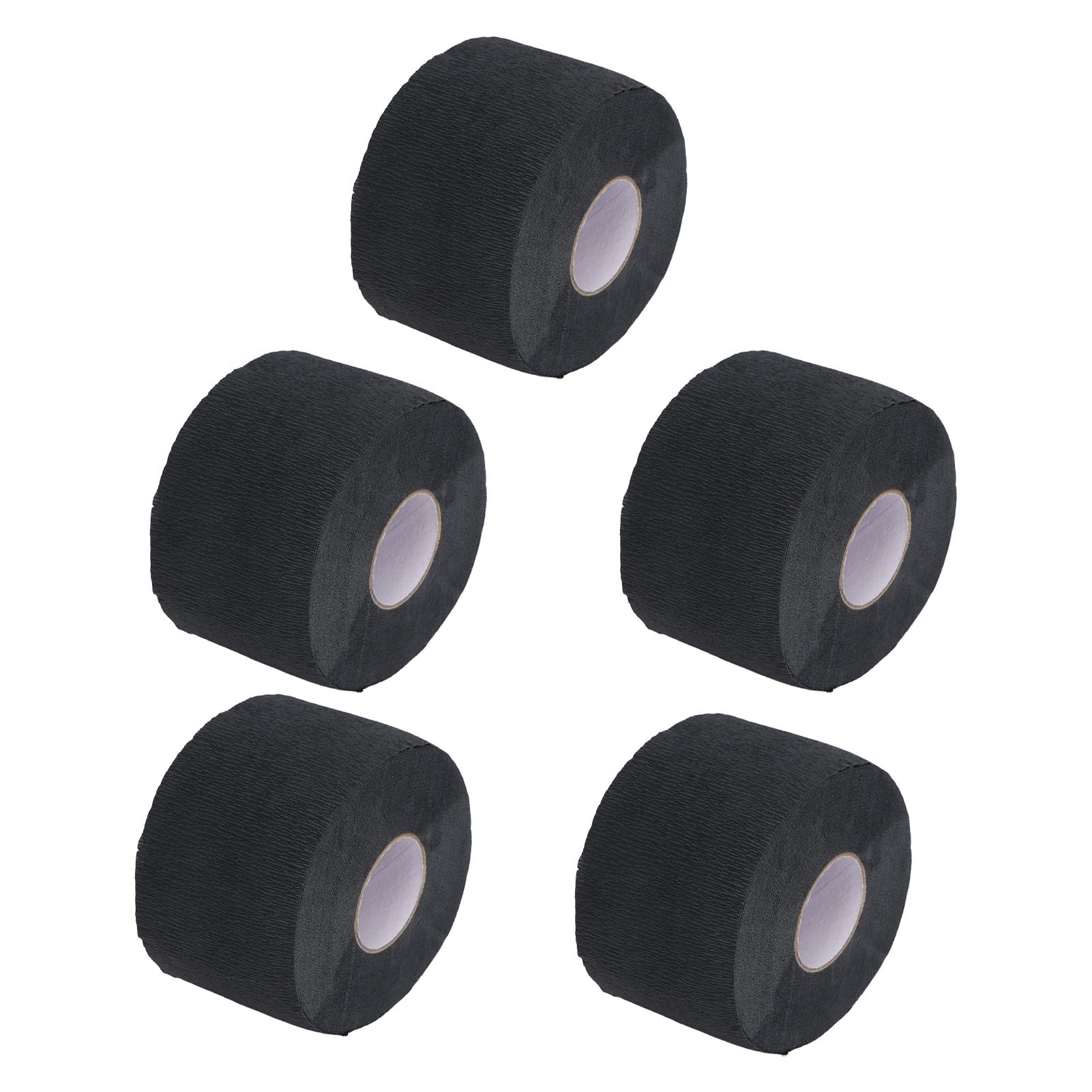 Stretchy Self-Adhesive Paper Neck Strips for Hairdressing - 5 Rolls Barber Neck Strips to Prevent Broken Hair & Comfortable Fit - Perfect for Eyelash Extensions, Waxing & Facial Treatments