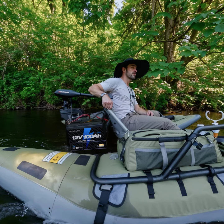 EcoFlow 12V 100Ah Lithium Deep Cycle Battery for Marine Trolling Motors - Perfect for Boats, RVs, and Solar Power Systems