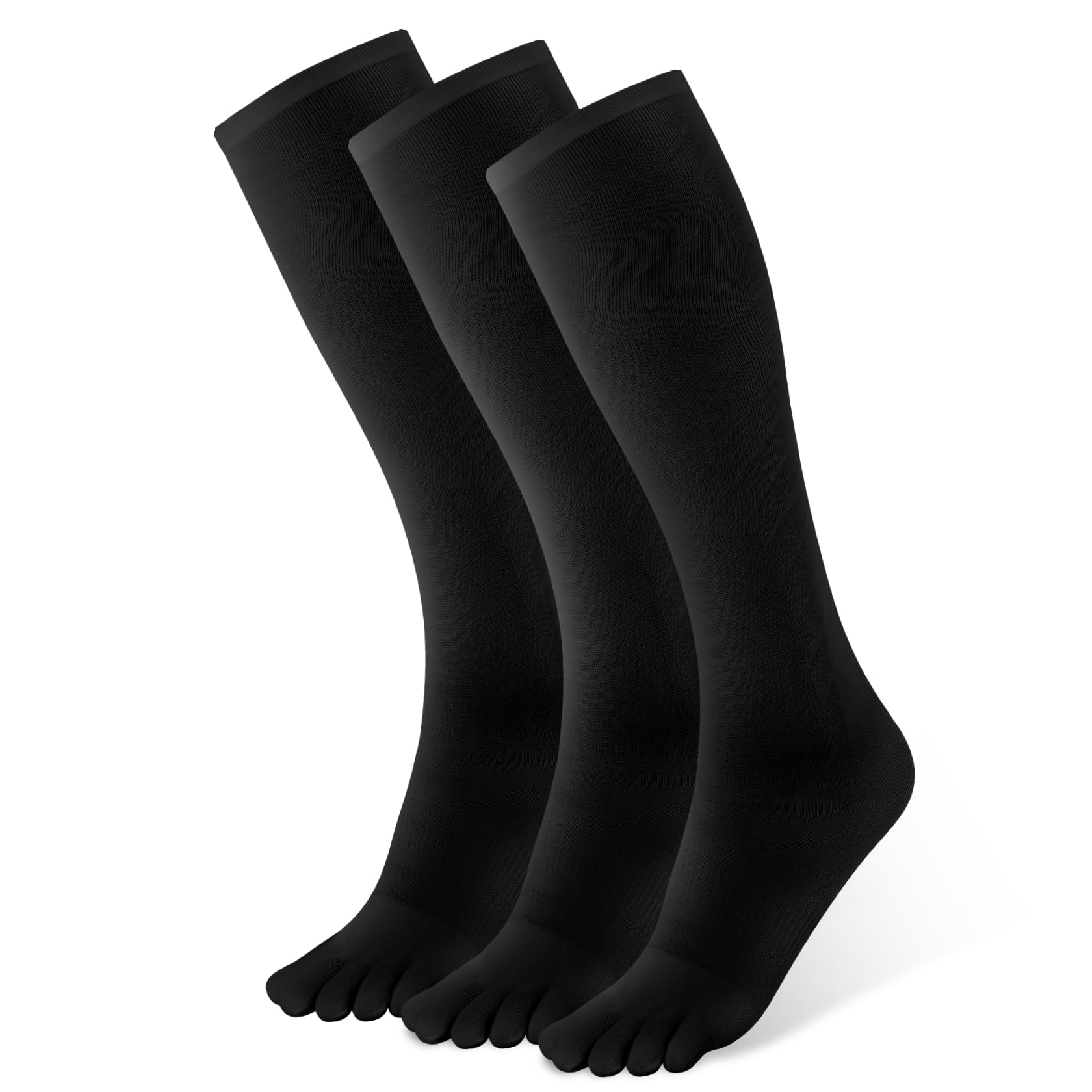 **Compression Socks for Women & Men – Knee High Graduated Support Toe Socks – Ideal for Running, Nursing, Travel & Long Flights**