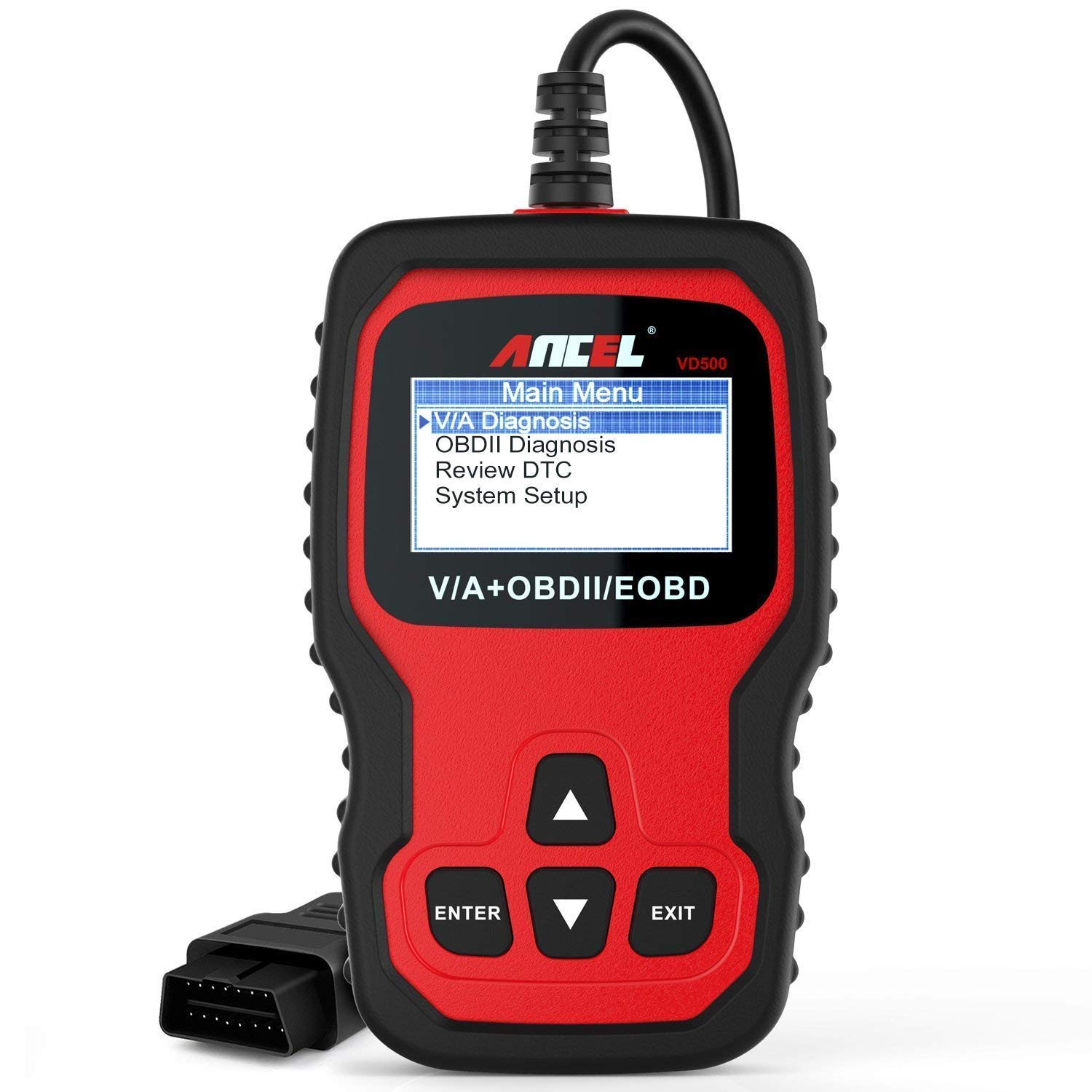 ANCEL VD500 OBD2 Scanner for VW Audi Skoda - VAG Diagnostic Tool with EPB ABS SRS Code Reader, Oil Reset, Throttle Adaptation & Brake Service | ANCEL BST200 12V Battery Tester Included | Perfect for DIY Mechanics & Professional Auto Repair Shops