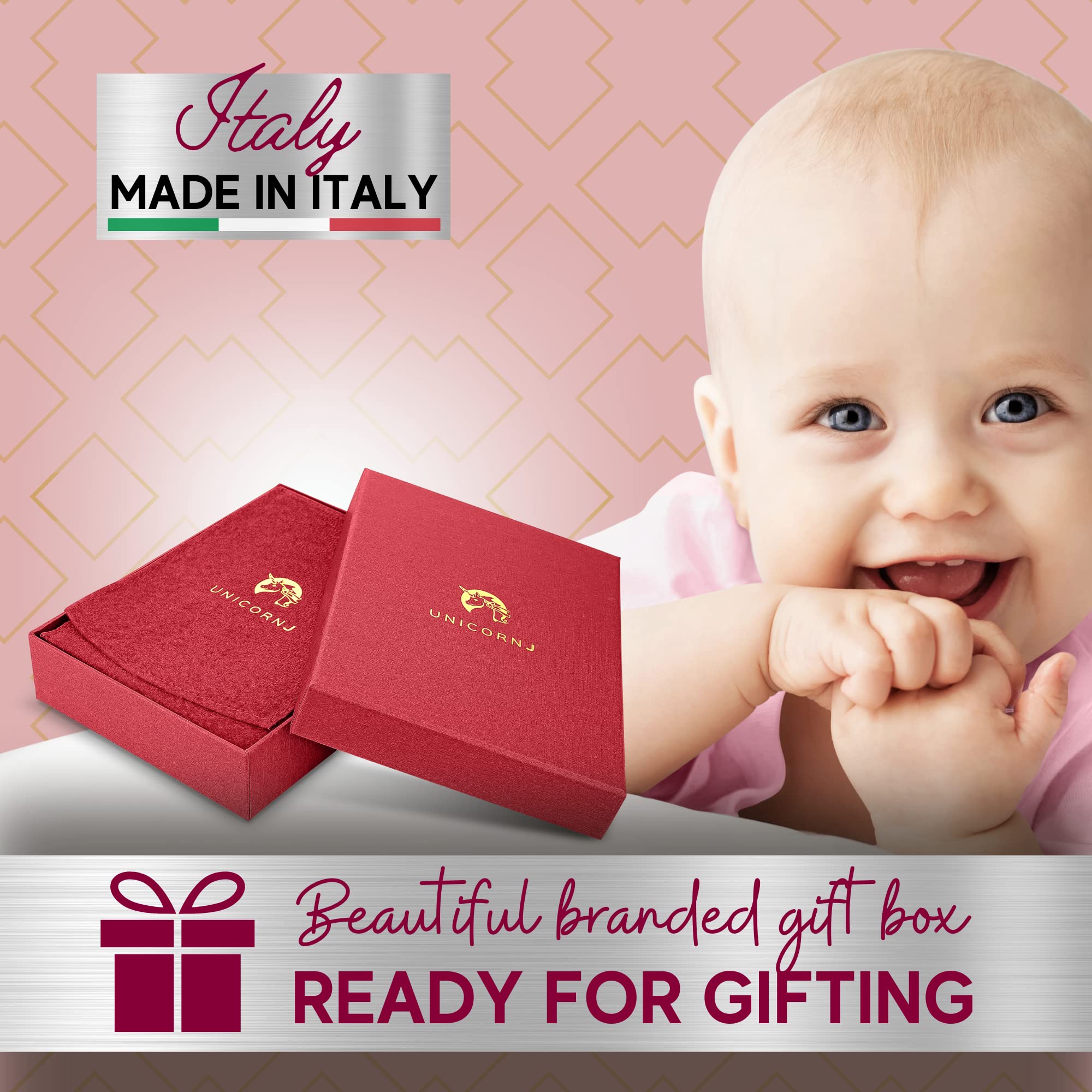 Sterling Silver Baby Spoon and Fork Set with Teddy Bear Design - Personalized Engravable Gift for Newborns | Elegant Keepsake Baby Shower Gift in Gift Box | Made in Italy | Perfect for Christening, First Birthday, and Special Occasions