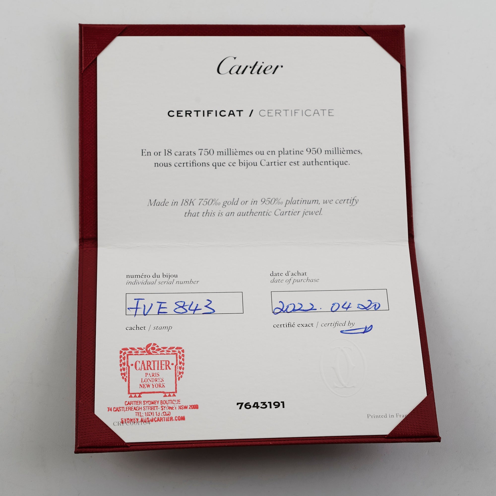 Cartier 18K White Gold 0.59 Carat Diamond Pendant Necklace for Women - Elegant Jewelry Gift for Anniversary, Wedding & Special Occasions