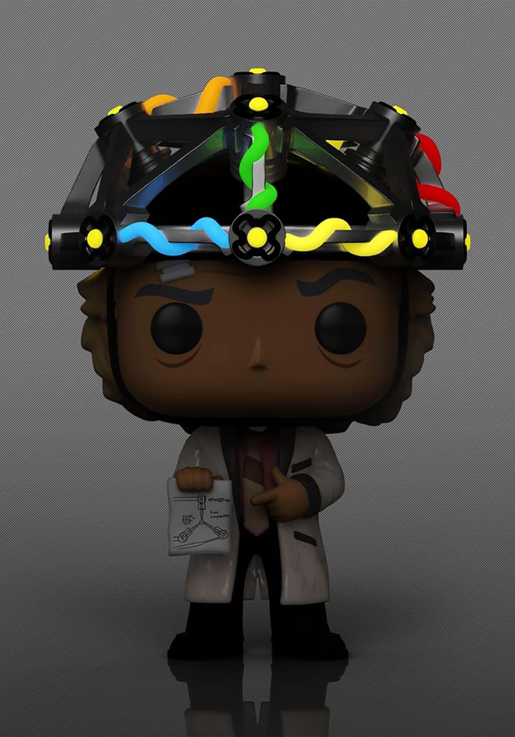 Funko Pop! & Tee: Back to The Future - Doc Brown with Helmet Collectible Figure & Adult XL T-Shirt Set | Perfect for Movie Fans, Gift Giving & Pop Culture Collectors