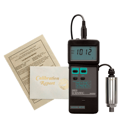 NIST Traceable Vacuum Meter Calibration Certificate - High Precision Calibration for New Vacuum Gauges | Ideal for HVAC, Industrial, and Laboratory Applications