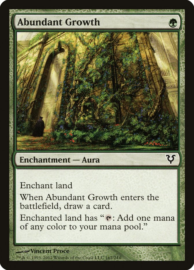 Abundant Growth [Avacyn Restored] - MTG Magic The Gathering Card - Perfect for Commander & Modern Decks - Enhance Your Gameplay Strategy