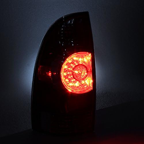 AKKON Dark Red LED Tail Lights Brake Lamps Pair for 2005-2015 Toyota Tacoma - Left & Right Replacement - Perfect for Off-Roading & Night Driving Safety