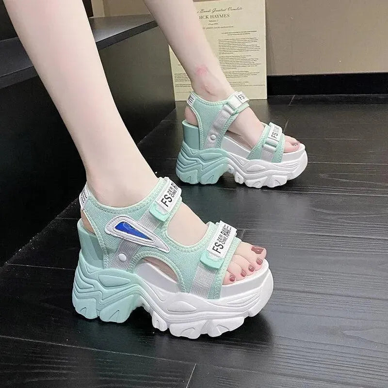 Thick Platform Wedge Sandals for Women - Comfortable High Heel Summer Shoes for Beach, Party & Casual Outfits