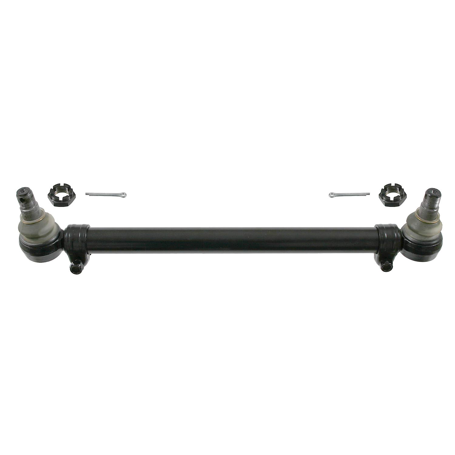 Febi Bilstein 21713 Drag Link with Castle Nuts & Cotter Pins | 2nd Idler Arm to Steered Rear Axle | Replacement Suspension Part | Pack of 1 | Perfect for Truck & SUV Steering System Repairs