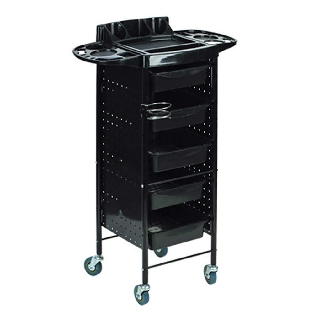 INDYAH Mobile Kitchen Storage Cart with Slide-Out Drawers - Beauty Salon Rolling Trolley for Salon Tools & Appliances - Perfect for Home Kitchen Organization & Professional Salon Storage
