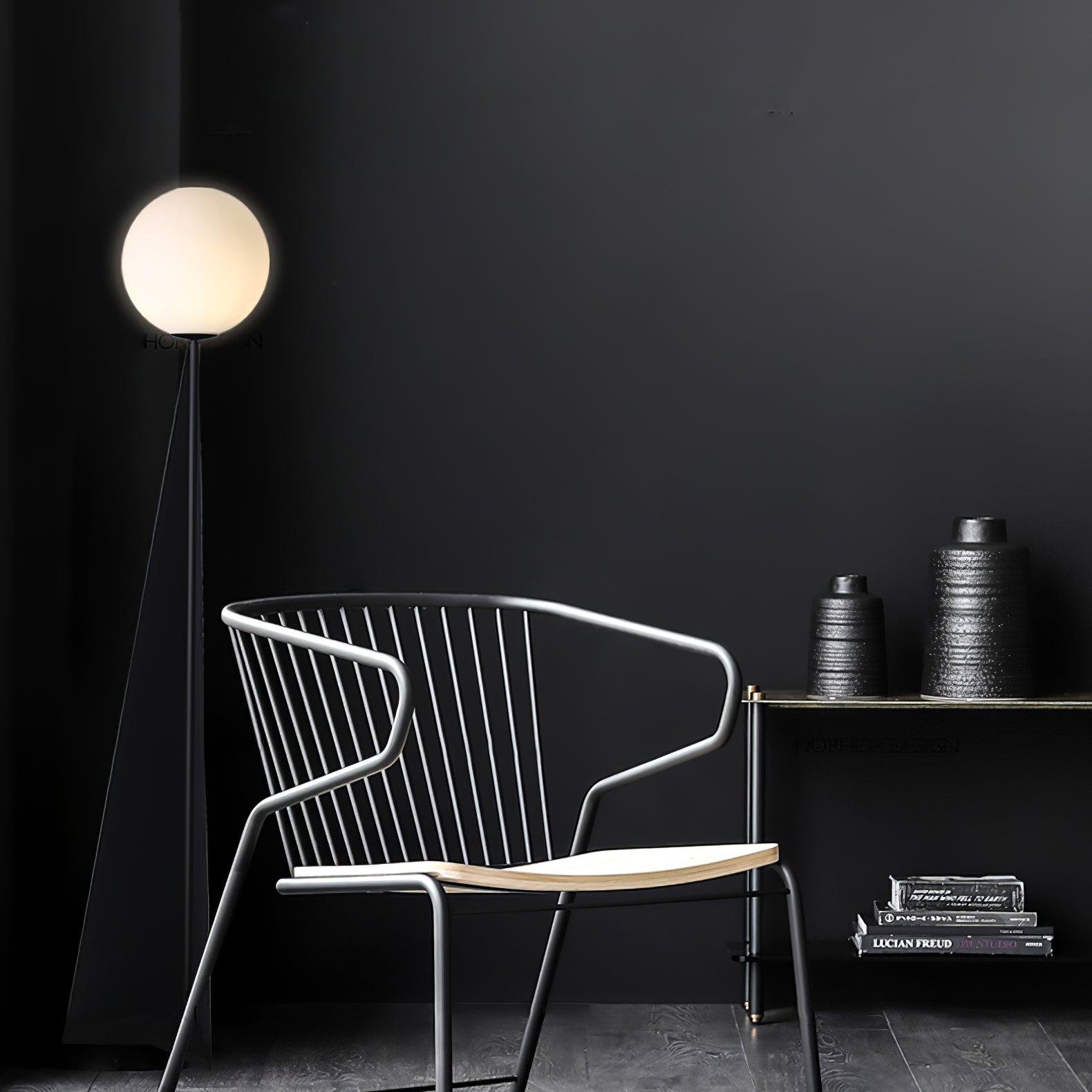 Apex Sphere Modern Floor Lamp - Stylish LED Standing Light for Living Room, Bedroom & Office - Perfect for Reading, Relaxing & Ambient Lighting