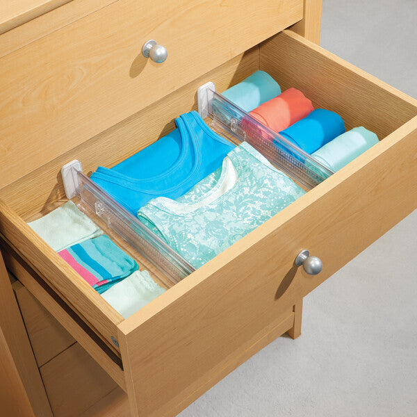 Adjustable Drawer Divider for Kitchen & Office - Linus Narrow Organizer for Utensils, Makeup, Tools & Small Items - Perfect for Home, Office & Craft Room Organization