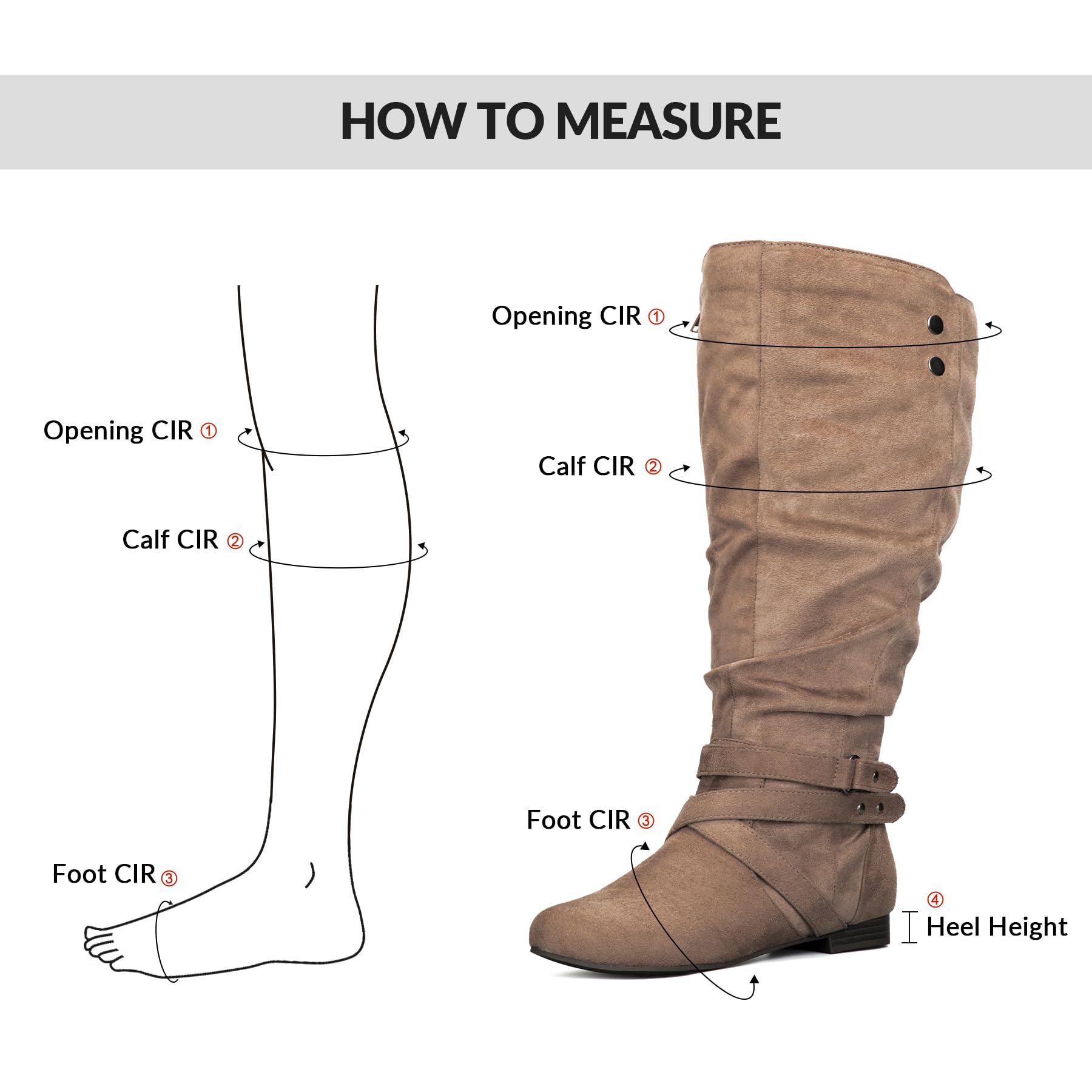 Mysoft Women's Wide & Extra Wide Calf Knee High Boots - Flat Heel Tall Boots with Side Zippers for Comfortable All-Day Wear | Perfect for Work, Winter & Casual Outfits