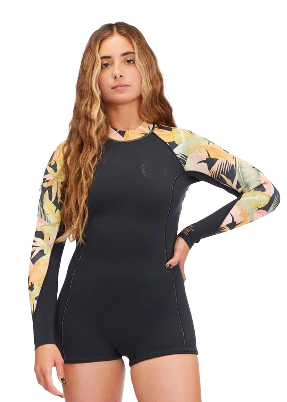 Billabong Women's 2mm FL Back Zip Long Sleeve Spring Wetsuit - Perfect for Surfing, Swimming & Water Sports in Cool Weather