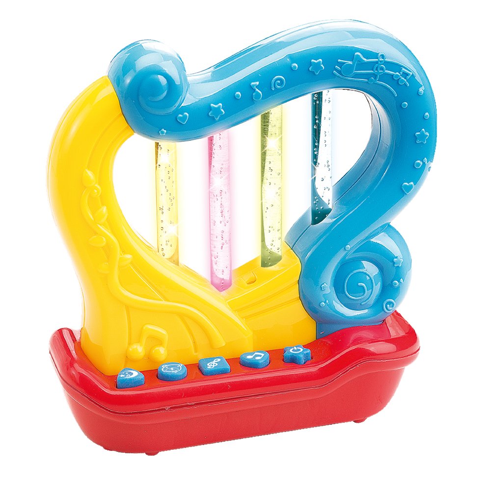 Baby Harp - Portable Musical Toy for Babies & Toddlers with Lullabies, LED Lights & Play Mode - Interactive Learning Instrument for Early Childhood Development | Perfect for Bedtime, Playtime & Sensory Stimulation