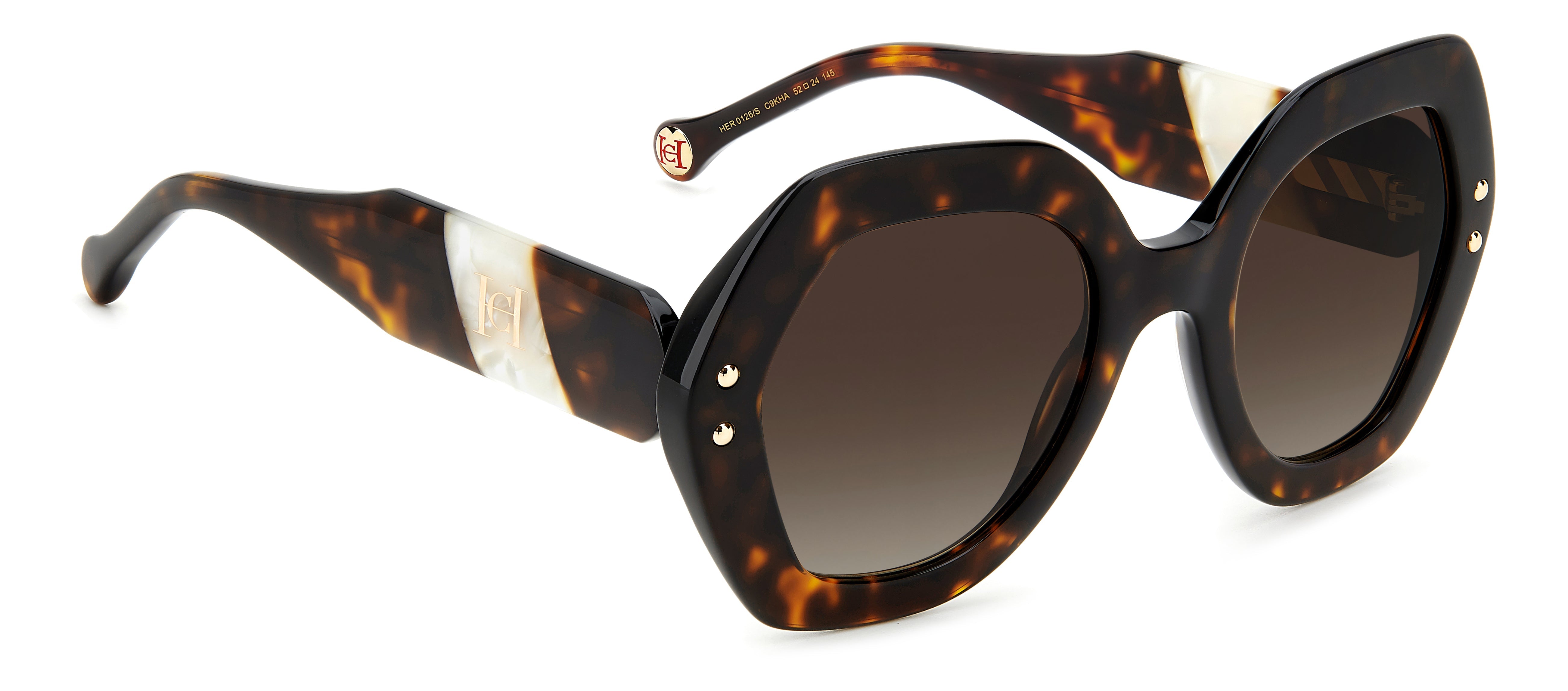 Carolina Herrera HER 0126/S Women's Designer Sunglasses - UV Protection & Polarized Lenses for Driving, Beach & Outdoor Activities