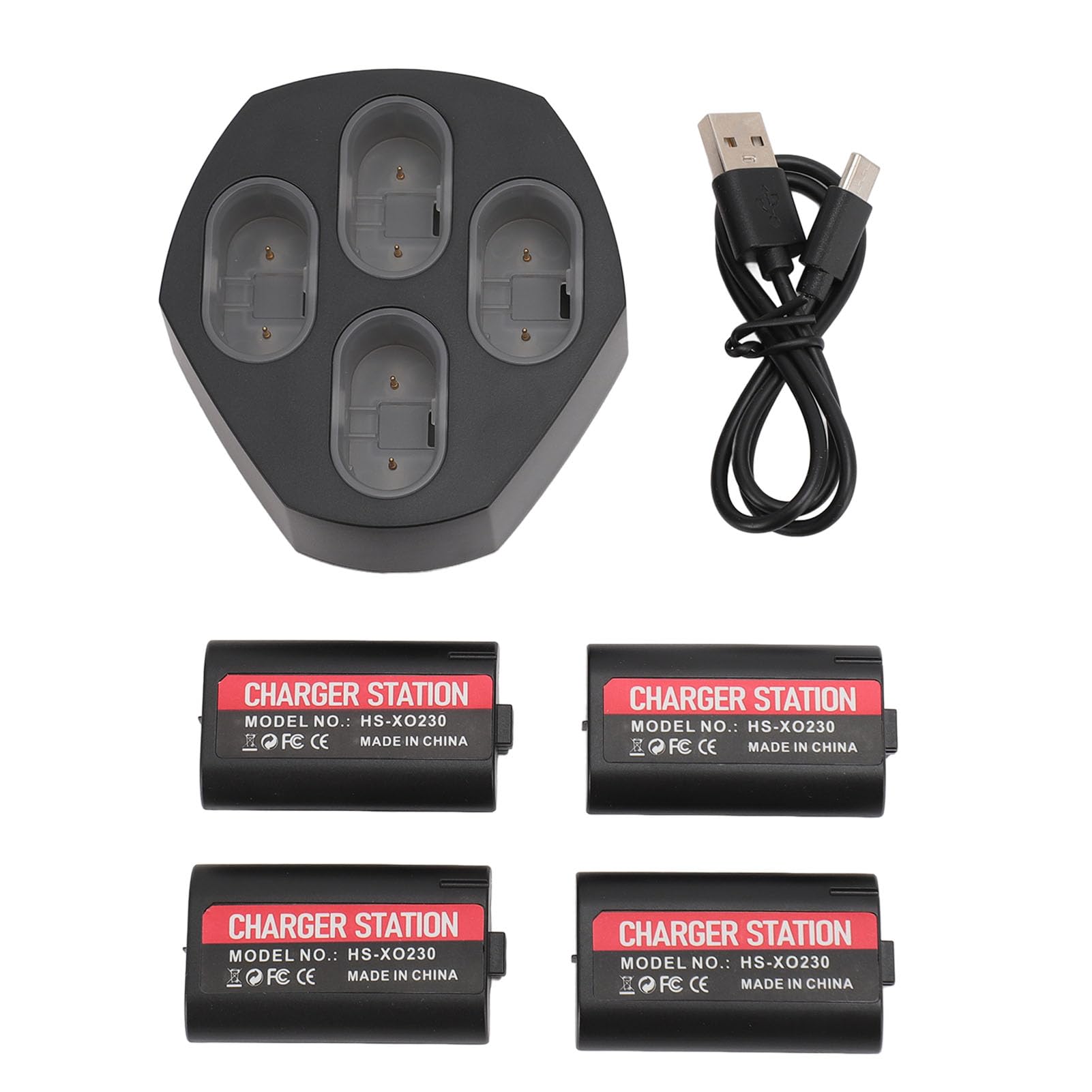 Rechargeable Battery Pack for Xbox Controller - 3600mAh 4-Piece Set with Charging Station - Long-Lasting Power for Xbox One - Perfect for Gaming Sessions & Multiplayer Setups