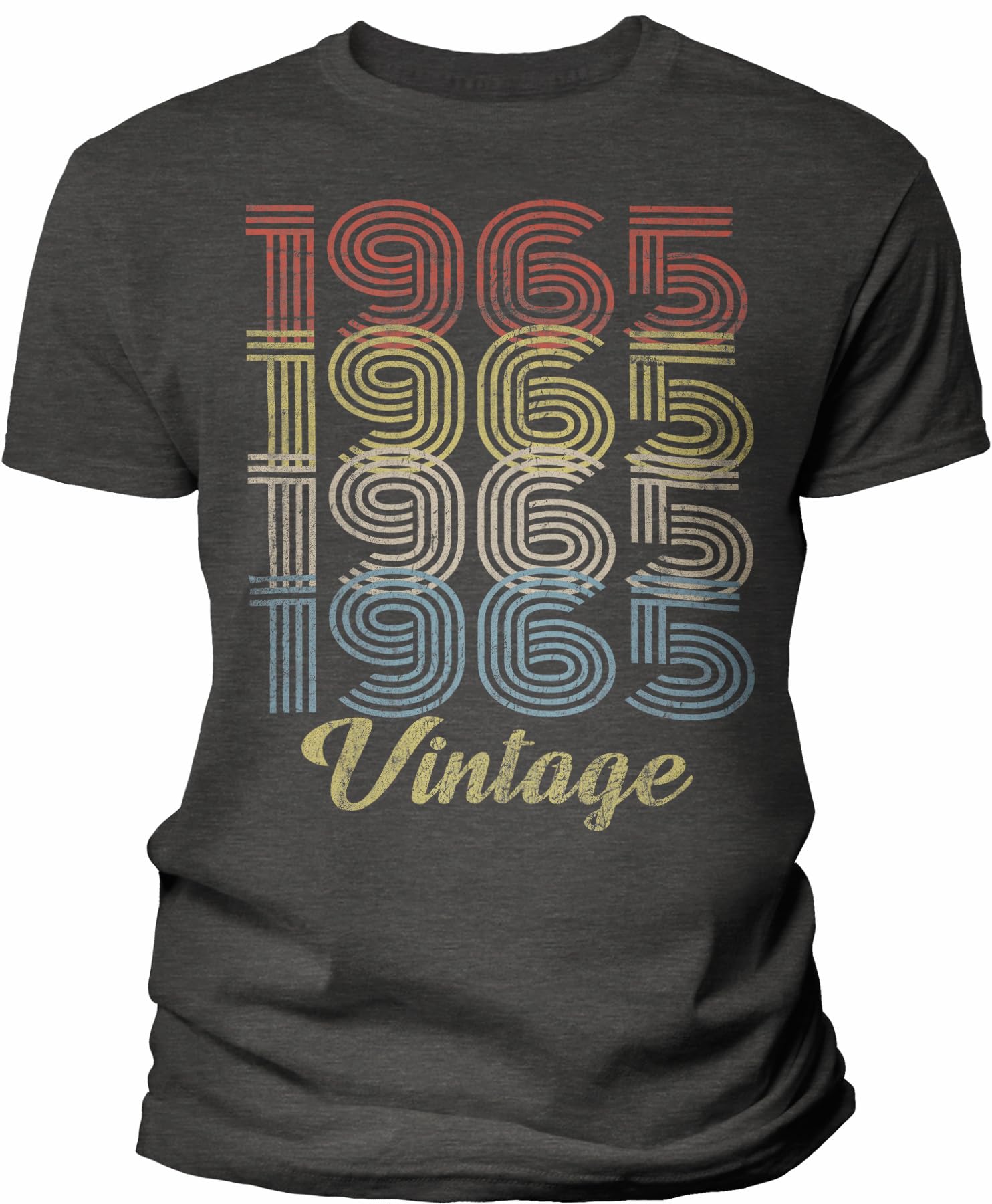 Vintage 1965 Retro 60th Birthday Gift T-Shirt for Men - Funny 60 Year Old Birthday Present - Perfect for Parties & Celebrations
