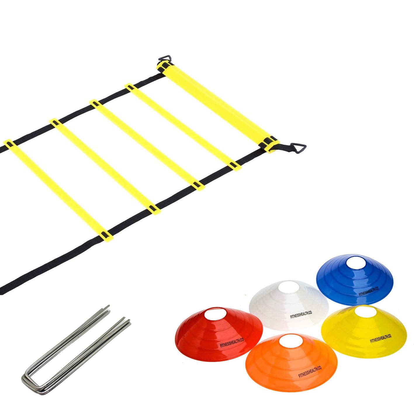 Pro Speed Training Ladder - Agility Footwork Equipment for Soccer, Football & Basketball Drills - Improve Quickness & Coordination for Athletes & Fitness Training