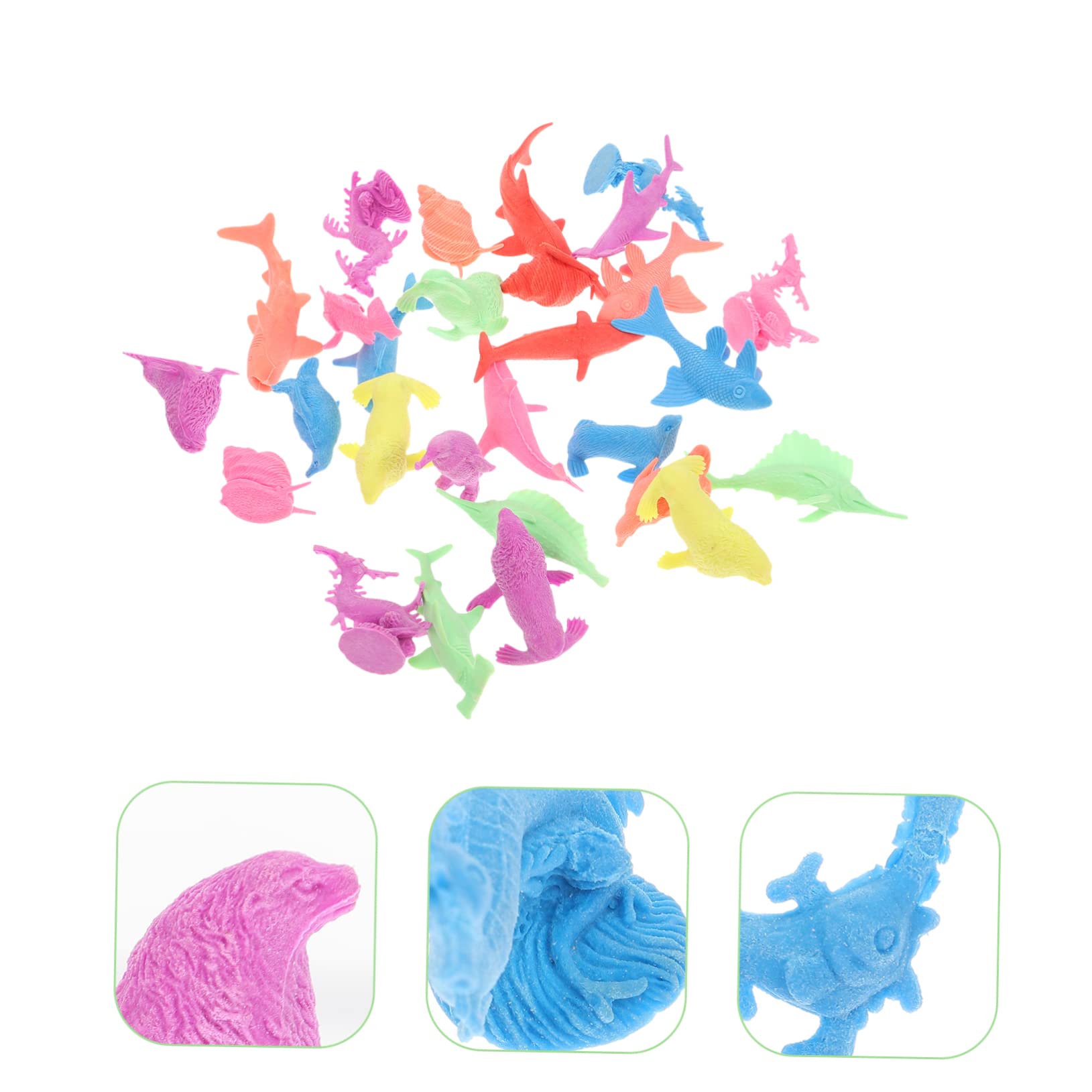 Totority 2 Pack Water Growing Animals - Mini Sea Creature Toys for Kids, Ocean Party Favors, Fun Bath & Pool Toys for Toddlers (Dolphin, Turtle, Shark) - Perfect for Birthday Gifts, Classroom Rewards & Sensory Play