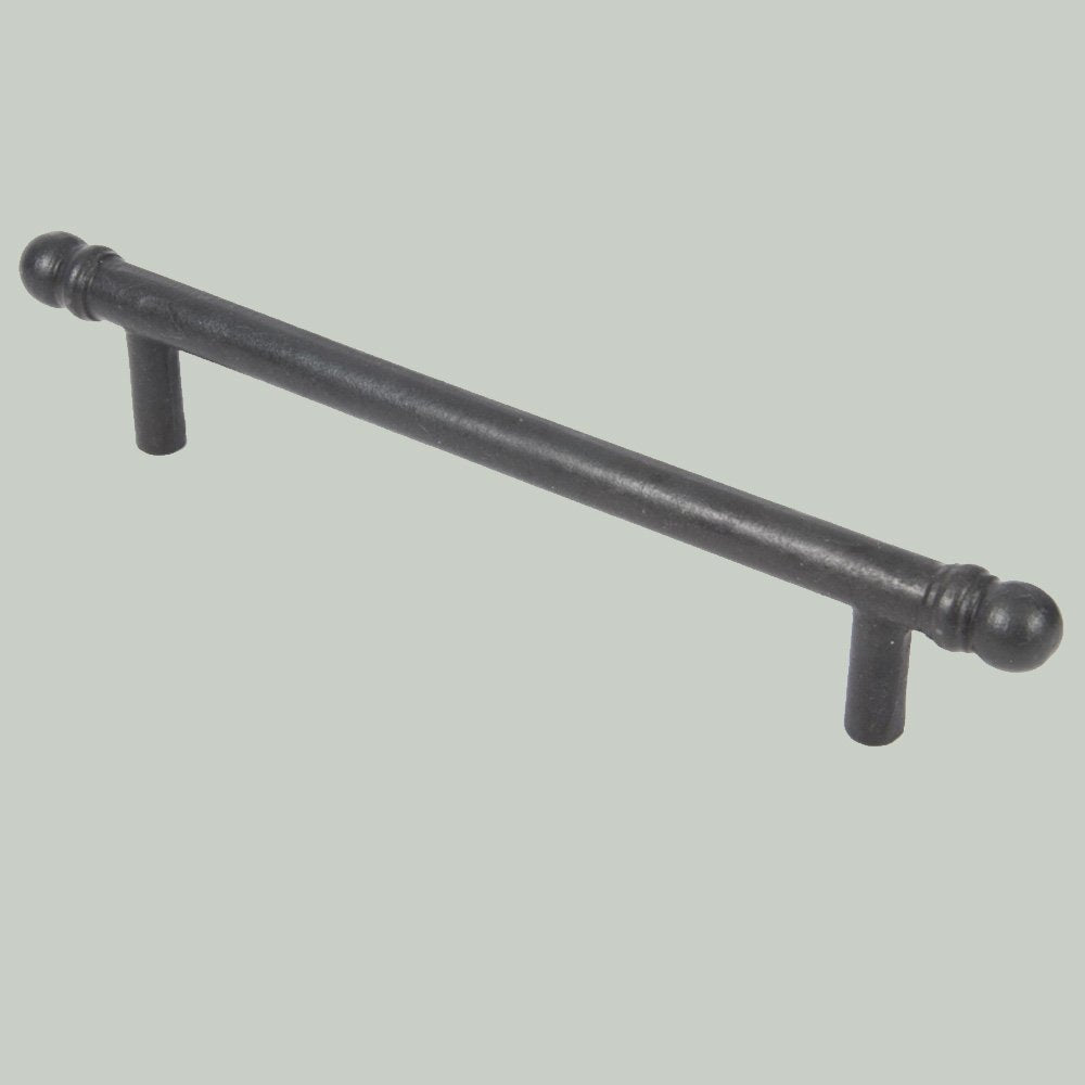 Forged Black Beeswax Bar Pull Handle - Solid Brass Cabinet Drawer Pulls - Perfect for Kitchen Cabinets, Bathroom Vanities & Furniture Hardware