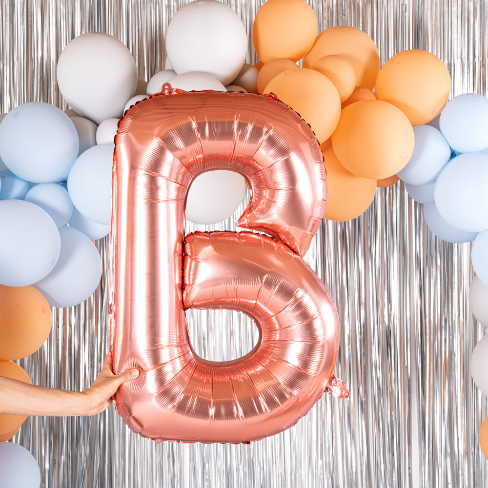 Rose Gold Mylar Letter B Balloon - 40
