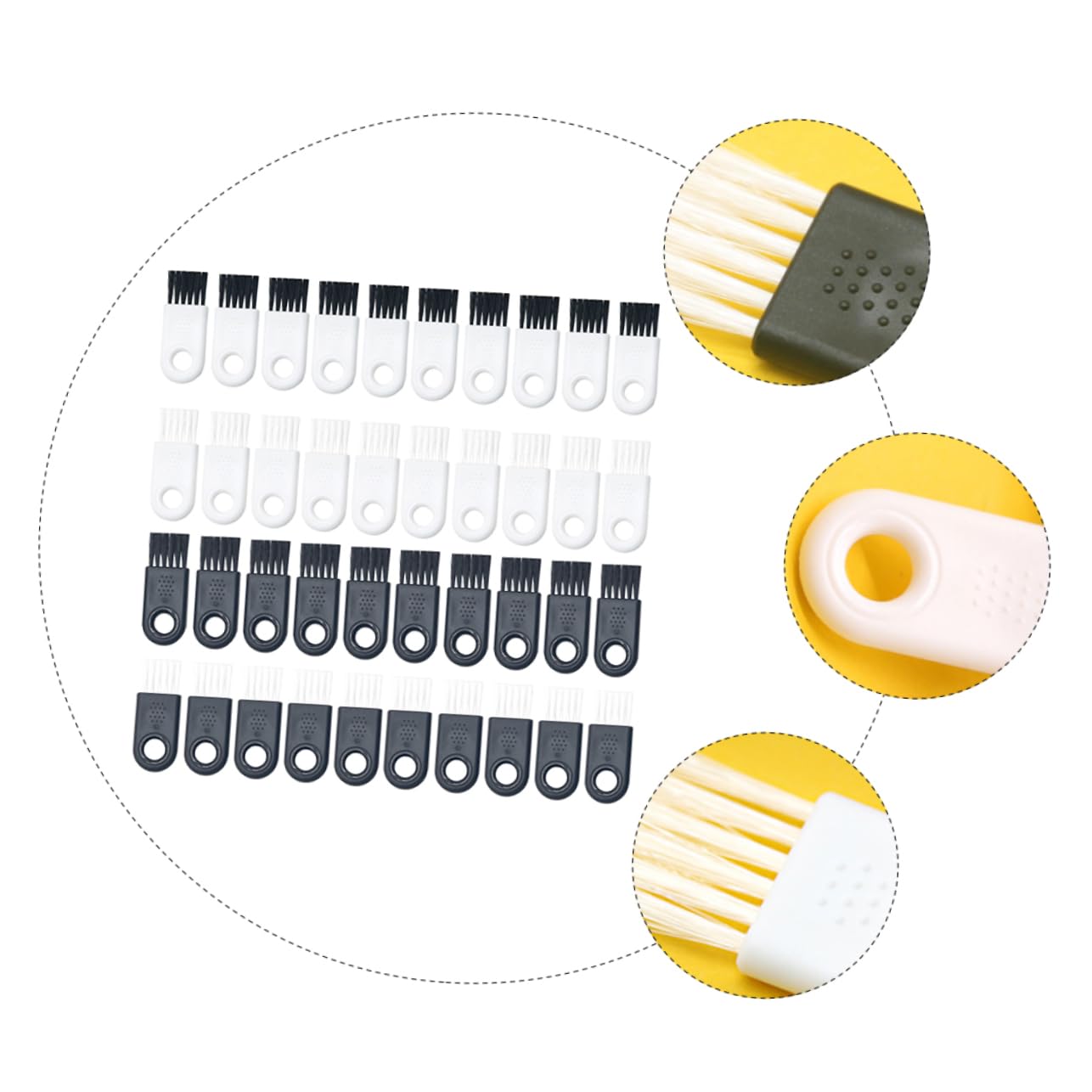Healeved 40Pcs Electric Razor Cleaning Brushes - Premium Hair Clipper Maintenance Kit for Electric Shaver Grooming & Care - Perfect for Home, Salon & Barber Shop Use