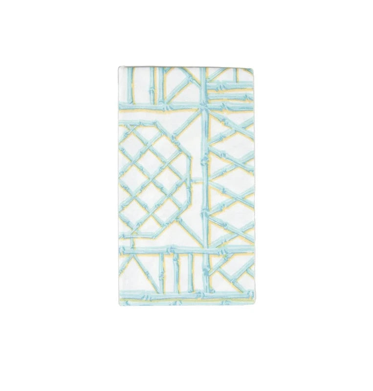 Premium Bamboo Screen Robin's Egg Blue Paper Linen Guest Towels - Soft & Absorbent Hand Towels for Bathroom, Kitchen, and Guest Use - Elegant Home Decor & Party Essentials