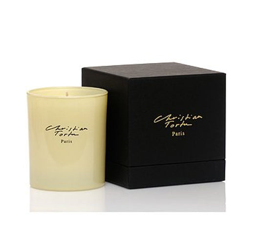 Christian Tortu Provence l'Hiver Scented Candle - Winter Fragrance Home Decor for Cozy Evenings & Relaxation
