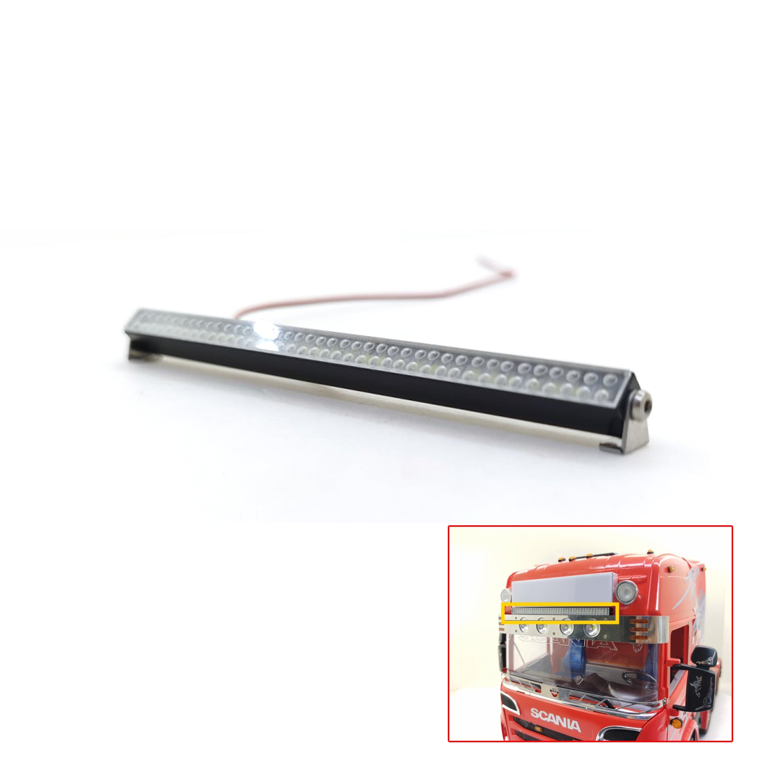 1/14 LESU RC Tractor LED Spotlight - 3.8 Inch Remote Control Truck Spare Part with Degree Scale | Durable Replacement Light for Radio Controlled Simulation Electric Cars | Perfect for Night Driving & Off-Road RC Adventures
