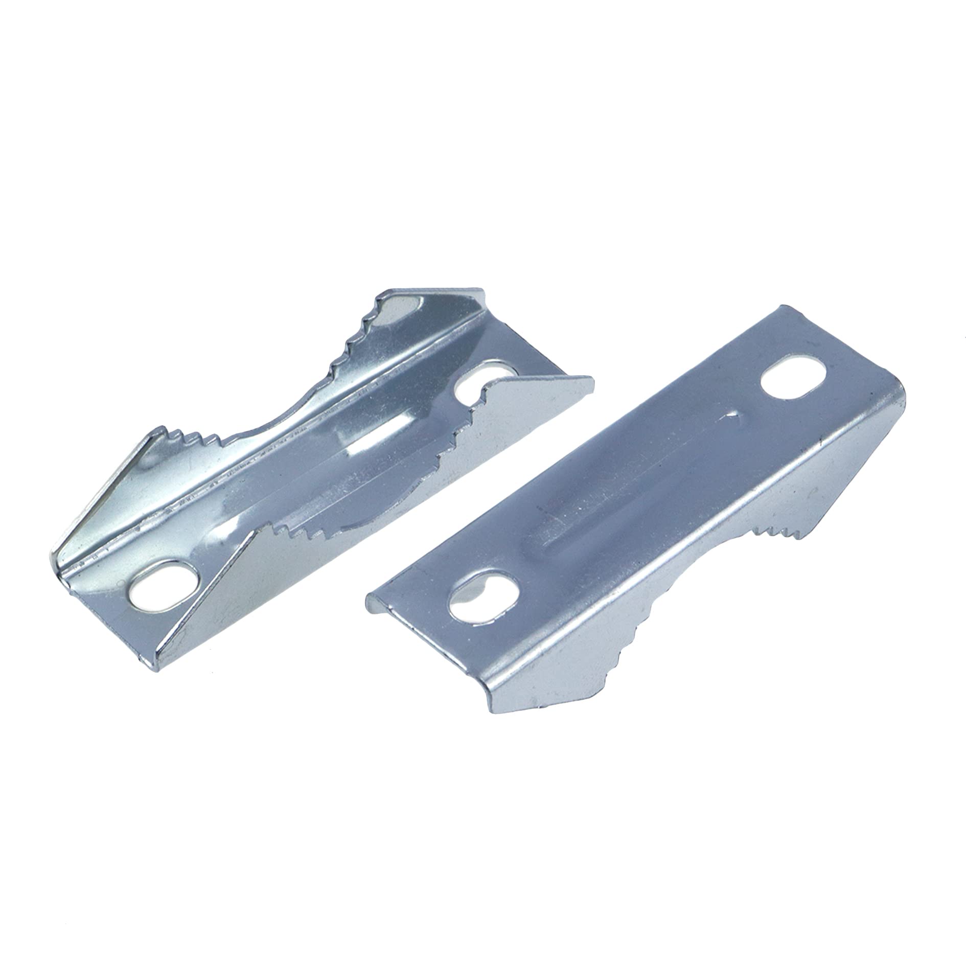 4pcs Square Pipe Clamp Brackets - Heavy Duty V-Block Clamp Accessories for Flagpole, Antenna Mast & Metal Pipes - Durable Iron Construction - Perfect for Outdoor Flag Display, TV Antenna Installation & DIY Projects
