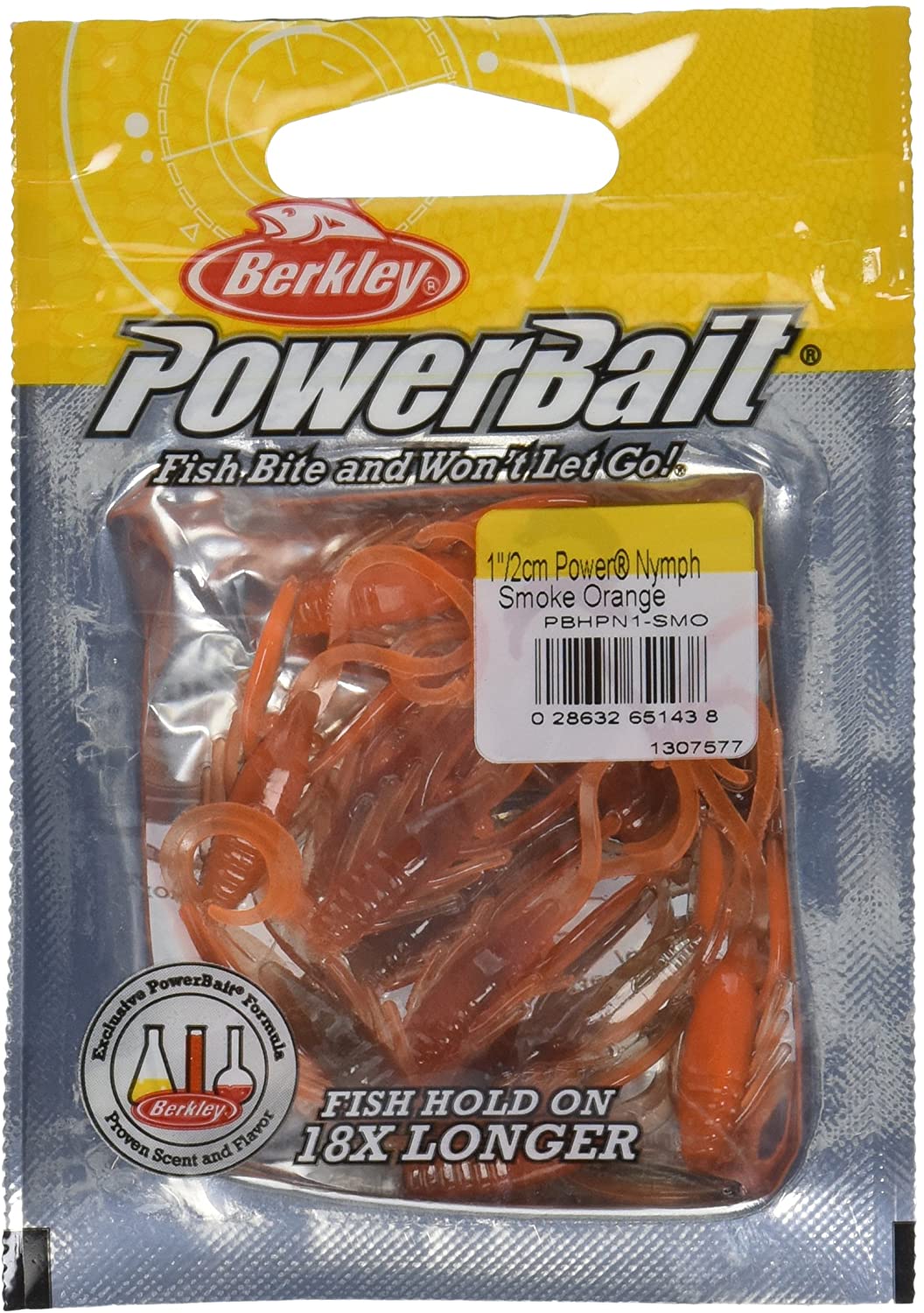 Berkley PowerBait Power Nymph Trout Fishing Lure - Realistic Fly Fishing Bait for Trout, Panfish & Bass - Perfect for Freshwater Streams & Rivers