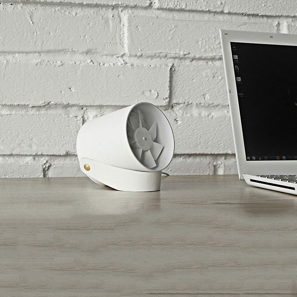 Portable Mini USB Desk Fan - Twin Turbo Blades, 2-Speed Touch Control, Metal Frame, Ultra Quiet Air Circulator for Home Office & Outdoor Use | Perfect for Work Desks, Bedside Tables, Camping & Travel