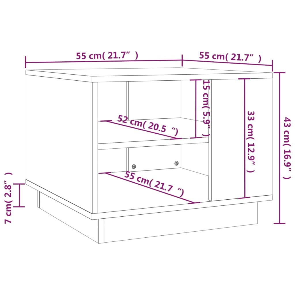 FAMIROSA Coffee Table with Storage - 21.7