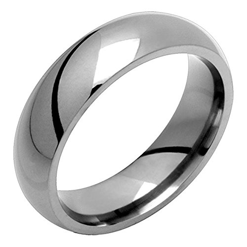 6mm Classic Titanium Comfort Fit Wedding Band for Men & Women - Durable, Lightweight Ring for Everyday Wear, Anniversaries & Special Occasions