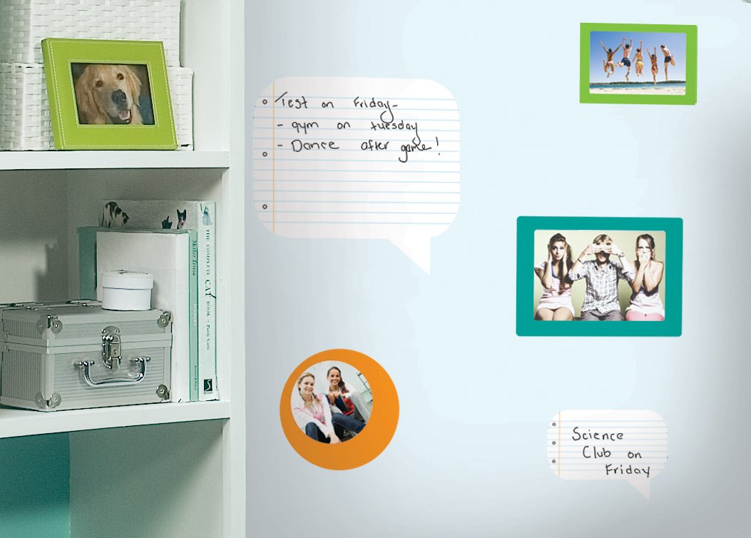 RoomMates RMK1610SCS Reusable Dry Erase Wall Decals - Peel & Stick Whiteboard Stickers for Home, Office & Classroom Organization - Perfect for Notes, Reminders & DIY Projects