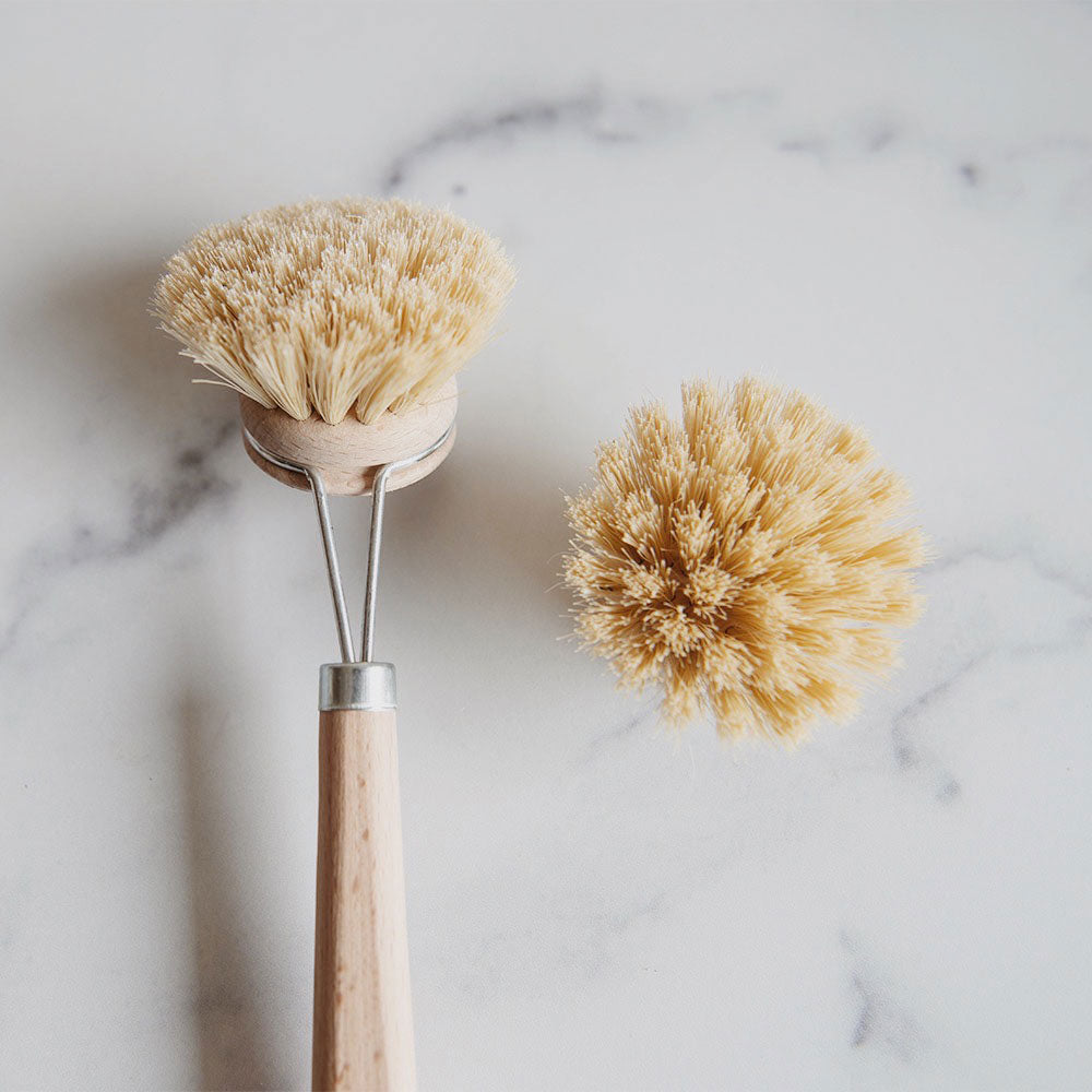 Eco-Friendly Wooden Dish Brush with Stiff Bristles - Natural & Durable for Kitchen Cleaning - Perfect for Pots, Pans & Tough Stains