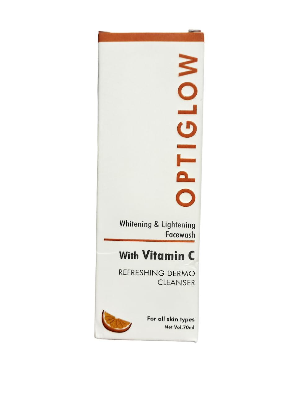 Optiglow Brightening Face Wash for Glowing Skin - 70ml | Skin Whitening & Lightening Cleanser for Even Tone & Radiance | Perfect for Daily Skincare Routine & Nighttime Regimen