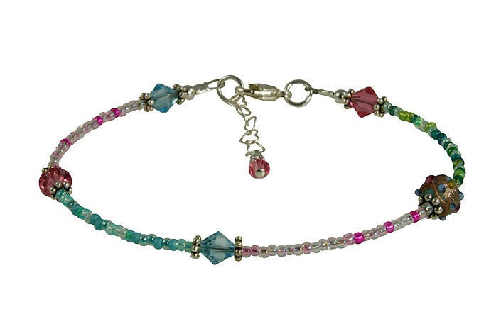 All Jazzed Up Medley Beaded Anklet - Stylish Bohemian Ankle Bracelet for Women | Perfect for Beach, Summer Outfits & Festival Fashion