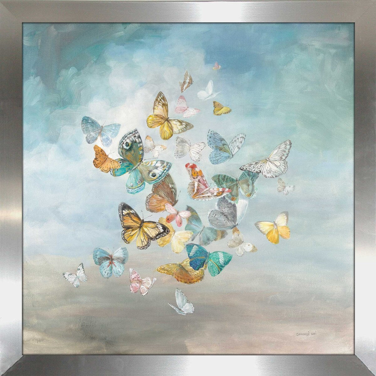 Stunning Blue Butterfly Print Acrylic Wall Art - Perfect for Home Decor, Living Room & Bedroom Aesthetics