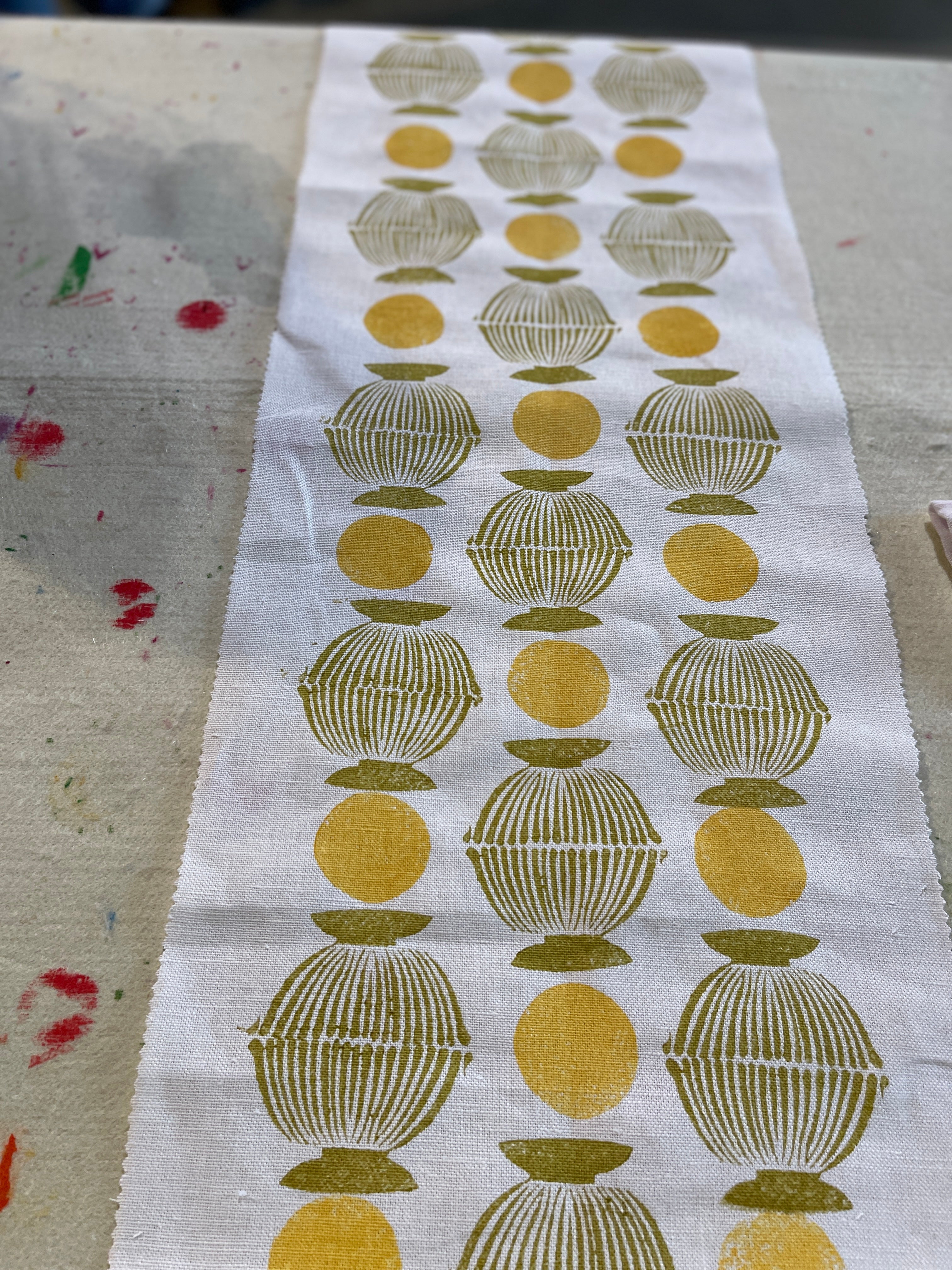Handmade Block Printing Lampshade - DIY Workshop in Charleston, Firle, East Sussex | Perfect for Home Decor & Creative Gifts
